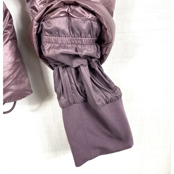 Athleta Lofty Down Puffer Jacket Womens XX Small Metallic Volcanic Mauve - Picture 6 of 13